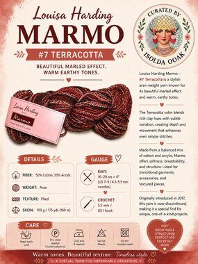 LOUISA HARDING Marmo Yarn – #7 Terracotta 1 skein